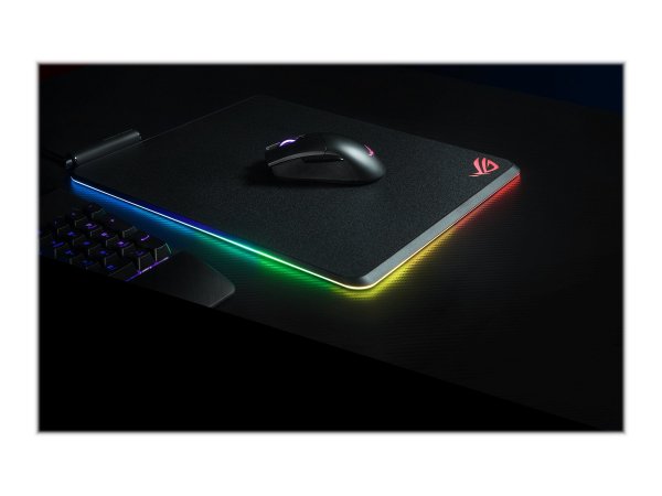 ASUS ROG Balteus - Nero - Monocromatico - Rosso/Verde/Blu - Barra appoggiaferro antiscivolo - Tappet