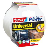 Tesa extra Power Universal - Bianco - Fissare - Artigianato - Segnare - Riparazione - 10 m - 50 mm -