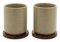 Bredemeijer Group 1x2 Bredemeijer Teebecher Umea 200ml beige m.Untersetzer 142025