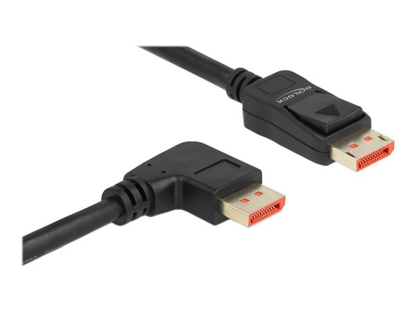 Delock DisplayPort Kabel Stecker gerade zu 90° rechts gewinkelt - Cavo - Digitale/display/video