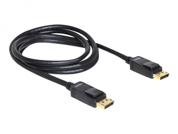 Delock Cable Displayport m/m 2m - 2 m - DisplayPort - DisplayPort - Maschio - Maschio - Nero