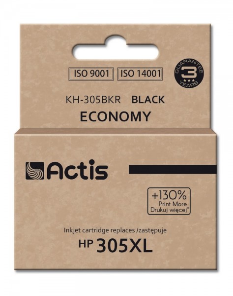 Actis KH-305BKR - Resa standard - Nero - Inchiostro colorato - 20 ml - 1 pz - Confezione singola