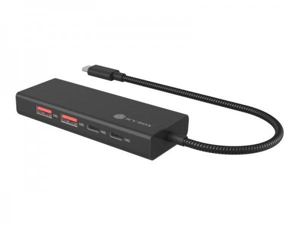 ICY BOX IB-Hub1436-CPD - Hub - 2 x Usb-C 3.2 Gen 2+ 2 Usb 3.2 2