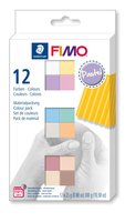 STAEDTLER FIMO 8023 C - Argilla da modellazione - Colori assortiti - Adulto - 12 pz - 110 °C - 30 mi