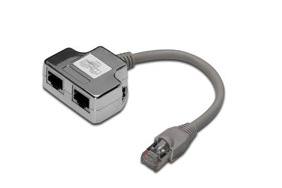 DIGITUS cat 5e Patchkabel-Adapter 2x 5e geschirmt - Adattatore - Rete
