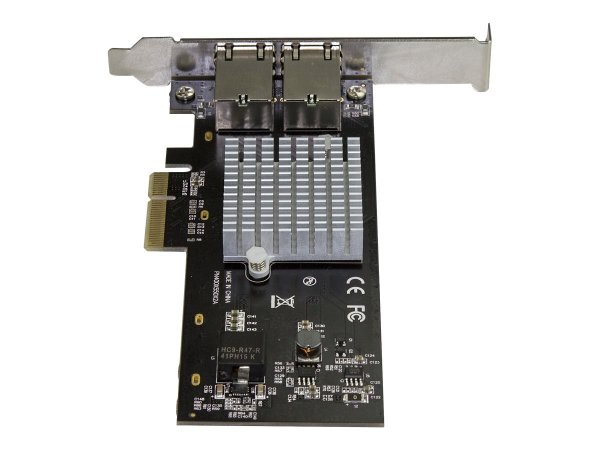 StarTech.com Scheda di Rete Ethernet PCIe a 2 porte 10GB - Adattatore di rete PCI Express 10GBASE-T/