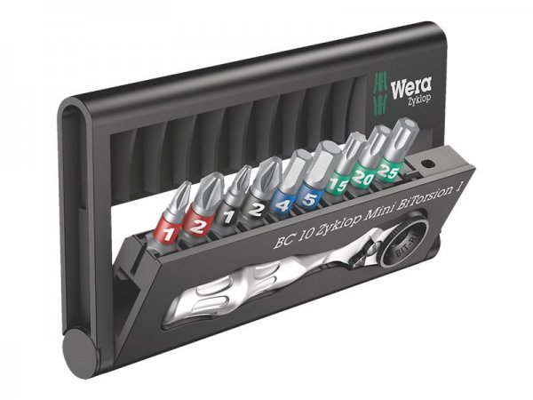 Wera BC 10 Zyklop Mini BT 1 - 10 pz - Esagonale - 25,4 / 4 mm (1 / 4")