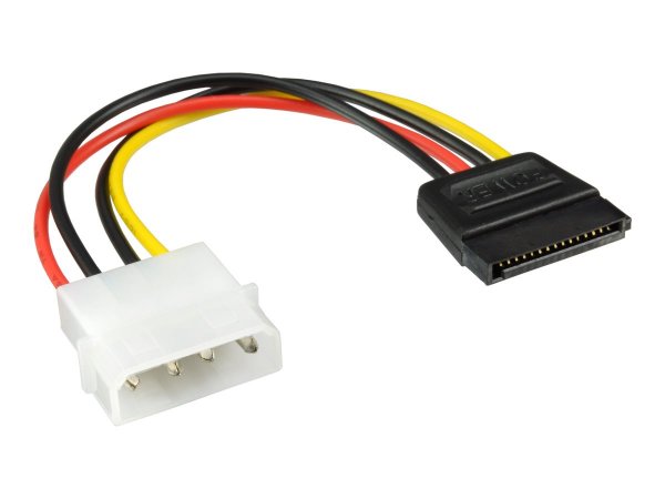 InLine Cavo adattatore di alimentazione - 1x 5,25" M a SATA 15pin - 0,15 m