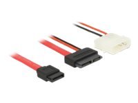 Delock 84790 - 0,5 m - SATA I - SATA 13-pin - SATA 7-pin + Molex (4-pin) - Maschio/Maschio - Nero -