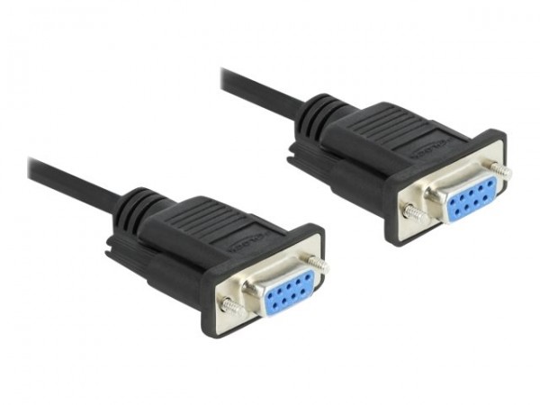 Delock Seriell Kabel RS-232 D-Sub9 Buchse zu Buchs - Cavo - Digitale/dati