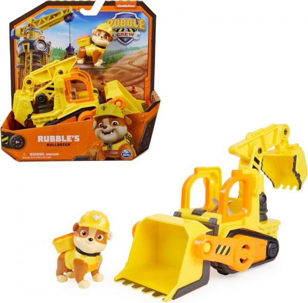Spin Master Rubble & Crew Veicolo Bulldozer con Personaggio Rubble