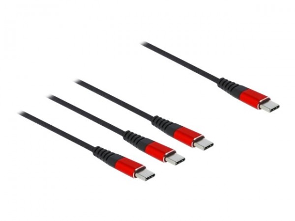 Delock USB Ladekabel 3 in 1 Type-C zu 3 x - Cavo - Digitale/dati