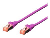 DIGITUS Cavo patch CAT 6 S/FTP - 2 m - Cat6 - S/FTP (S-STP) - RJ.5 - RJ-45 - Viola