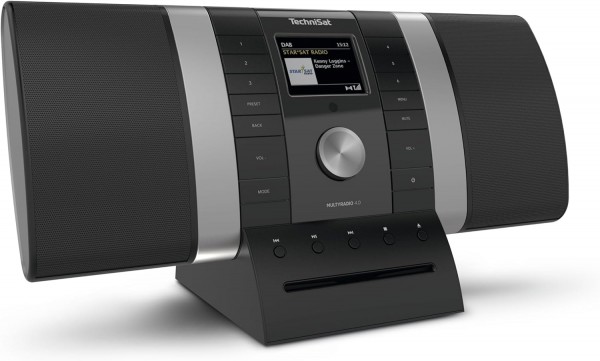 TechniSat MultyRadio 4.0 SE sw/si DAB+/UKW/Internetradio mit CD-Player Farbdis