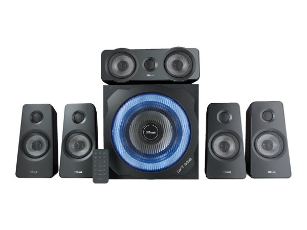 Trust GXT 658 Tytan 5.1 - 5.1 canali - 90 W - Universale - Nero - Wireless - 8 m