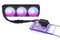 Alphacool Eiswolf 2 AIO - Raffreddatore di liquidi tutto in uno - 12 cm - 119,8 m³/h - Nero - Traspa