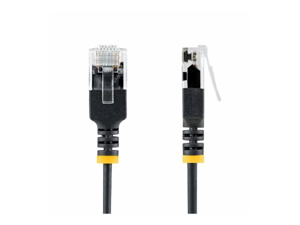 StarTech.com Black Ultra Slim CAT6a Cable - Cavo - Rete