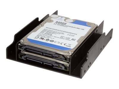 LogiLink AD0010 - 2x 3,5" - Pannello incassato - Nero - 2.5" - Plastica - 122 mm