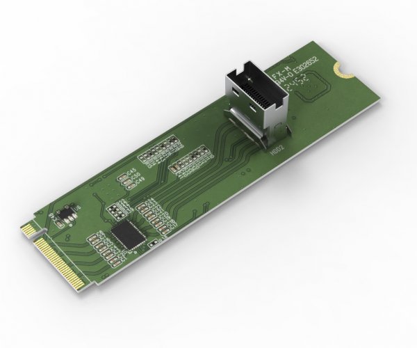 Icy Dock Adapter M.2NVMe->SlimSAS-4i with Redriver M.2 NVMe PCIe 4.0