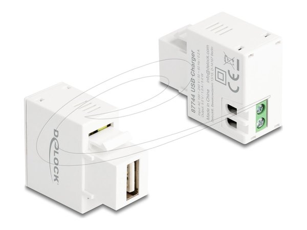 Delock Keystone Modul mit USB Typ-A Ladebuchse 5 W weiß