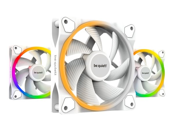Be Quiet! Light Wings White 120mm PWM Triple-Pack - Case fan - 20,6 dB