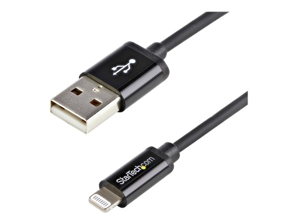 StarTech.com Black Lightning to USB Cable - Cavo - Digitale/dati