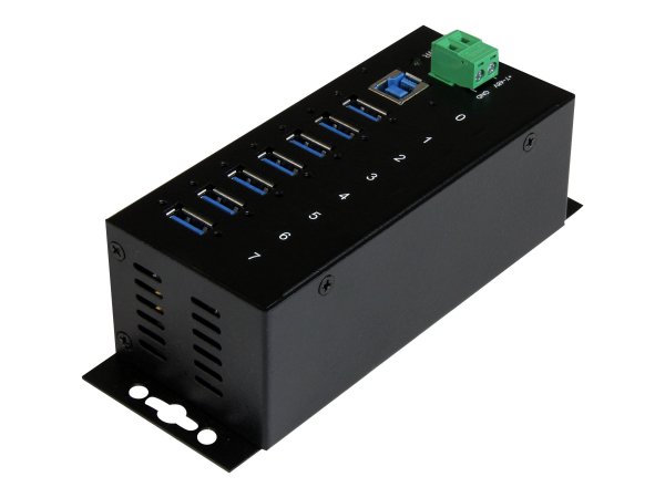 StarTech.com HUB Industriale USB 3.0 a 7 porte - Perno e concentratore USB 3.0 con Protezione ESD -