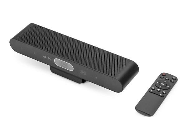 DIGITUS 4K All-In-One Video Bar Mini - Sistema per videoconferenze - Barra di collaborazione video -