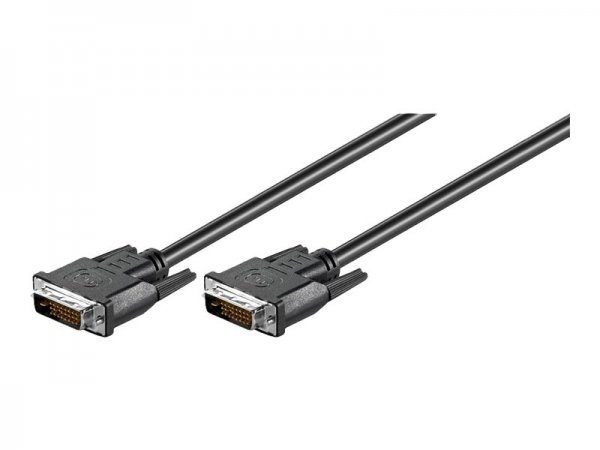 Goobay 68083 - 3 m - DVI-D - DVI-D - Maschio - Maschio - Nero
