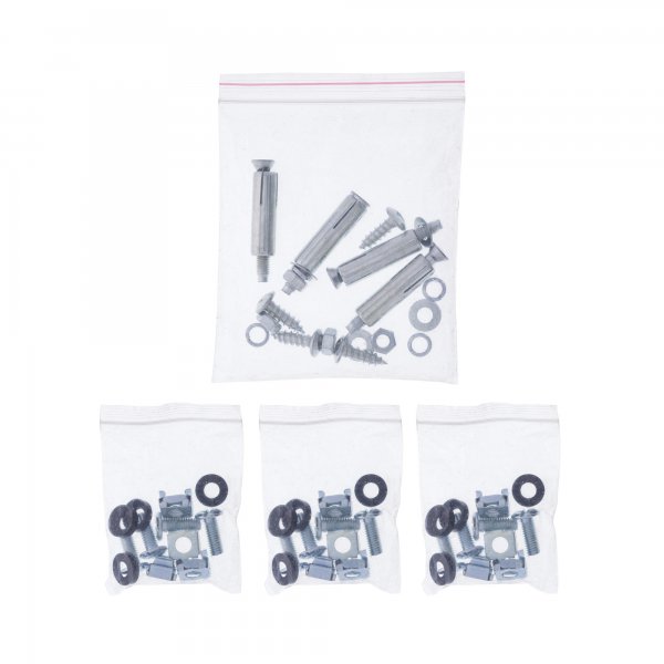 InLine rack da 19" per montaggio sotto il tavolo - 3U - nero