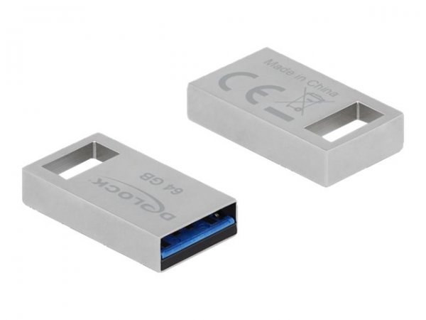Delock Chiavetta USB 5 Gbps da 64 GB - Alloggiamento in metallo - 64 GB - USB tipo A - 3.2 Gen 1 (3.