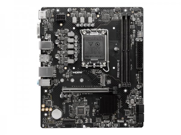 MSI PRO H610M-E - Intel - LGA 1700 - Intel® Celeron® - Intel® Core™ i3 - Intel® Core™ i5 - Intel® Co