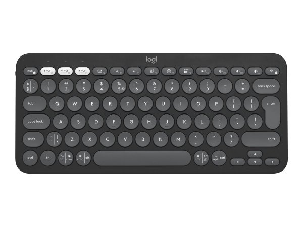 Logitech Pebble Keys 2 K380s - Mini - Wireless - Bluetooth - Tasto con meccanismo a forbici - QWERTY
