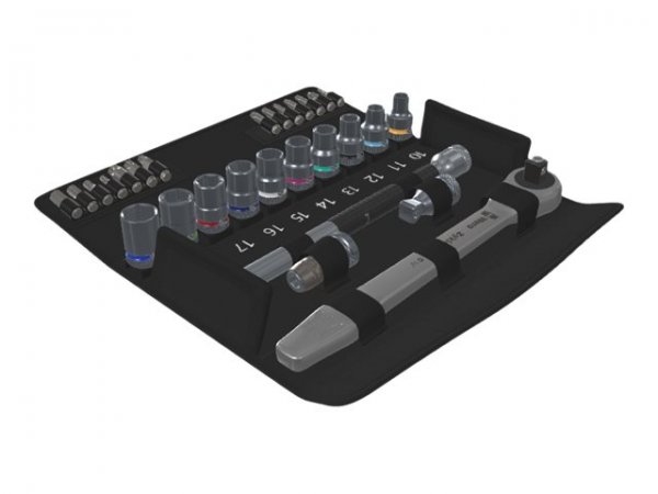 Wera 8100 SC 7 - Set di chiavi a bussola - Nero - Cromo - CE - Manico della chiave a cricchetto - 1