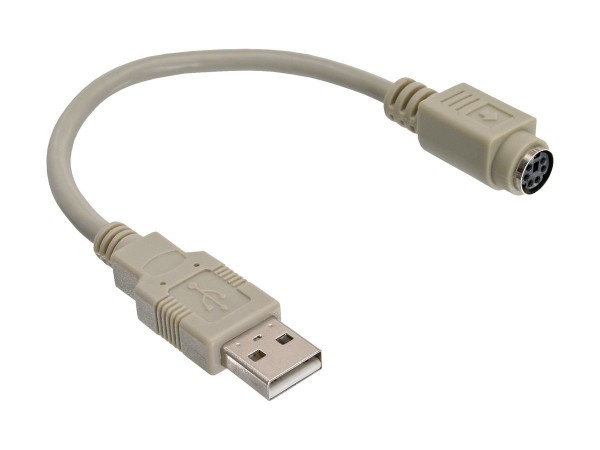 InLine Adattatore USB A maschio / PS/2 Mini Din 6pin femmina - cavo 0,2m