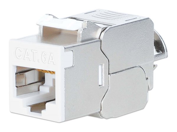 Intellinet Cat6a 10G STP Keystone-Modul weiß