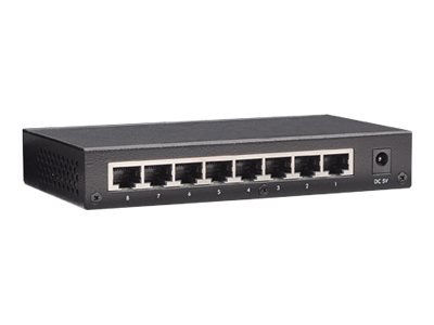 Intellinet 8-Port Fast Ethernet Office Switch - Fast Ethernet (10/100) - Full duplex