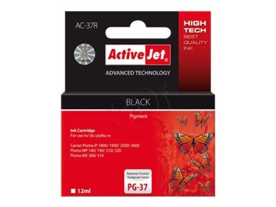 Activejet AC-37R Ink Replacement for Canon PG-37 Premium - Compatibile - Cartuccia di inchiostro
