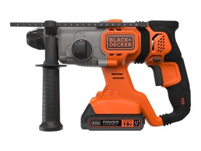 Black & Decker BCD900E2K-QW - Trapano con impugnatura a pistola - SDS-plus - 2,5 cm - 1880 Giri/min