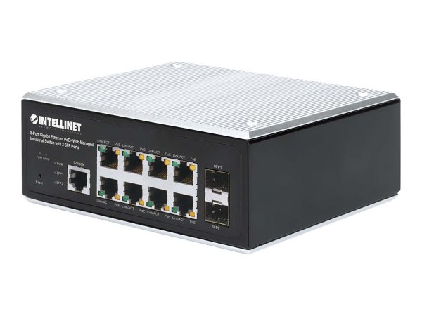 Intellinet Gb PoE+ Web-Managed Industrie-Switch 2xSFP - Interruttore - 1 Gbps