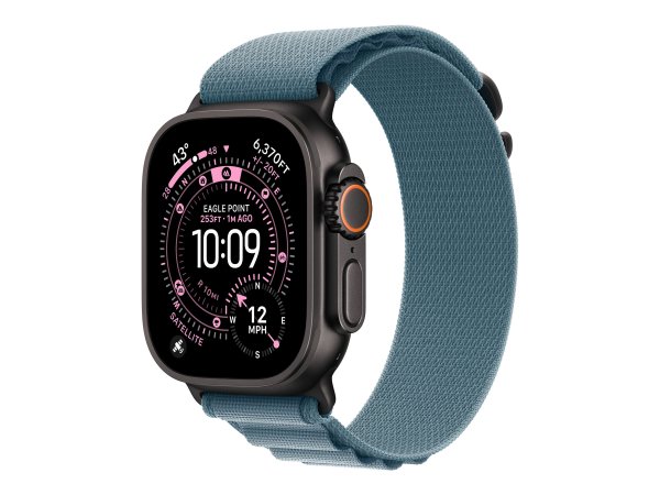 Apple Alpine Loop Light Blue Black Titanium Medium