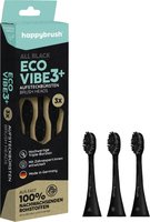 happybrush Eco Vibe 3 Aufsteckbürsten schwarz