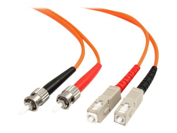StarTech.com Multimode 62.5125 Duplex Fiber Patch Cable ST - SC - Cavo - Rete