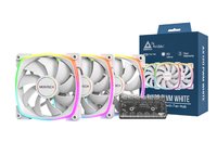 MONTECH AX120 PWM ARGB Lüfter 3er Pack weiß - 120mm 3 IN 1 Pack W - Case fan - 1600 rpm