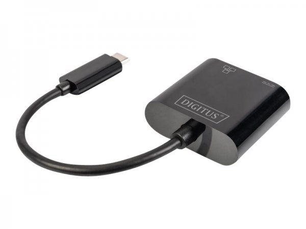 DIGITUS Adattatore Gigabit Ethernet USB Type-C™ con supporto Power Delivery - Nero - Cina - 0 - 45 °