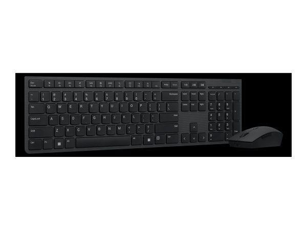 Lenovo +Maus wireless - Professional Rechargeable Combo - Tastiera - Ottico