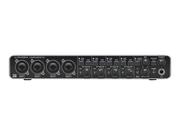 Behringer UMC404HD - Desktop - Nero - Metallo - USB - -4 dBu - 24-bit/192kHz