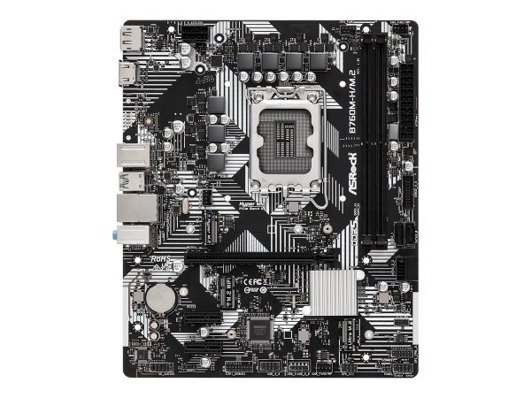 ASRock B760M-H/M.2 - Intel - LGA 1700 - Intel® Core™ i3 - Intel® Core™ i5 - Intel® Core™ i7 - Intel®