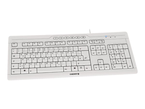Cherry STREAM 3.0 - Tastiera - Laser - 105 tasti QWERTZ - Grigio