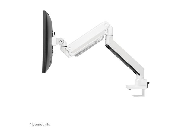 Neomounts NM-D775WHITEPLUS Braccio per monitor 10-49" - molla a gas - Topfix - 180°-stop - Morsetto/